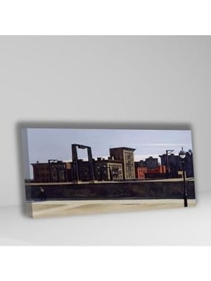 Ala Store Panoramik Kanvas Tablo Edward Hopper Bridge Loop, 120 x 60
