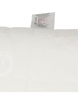 Ala Store Taç Pure KAPITONELI%100 Pamuk Yastık, Beyaz, 50X70 cm