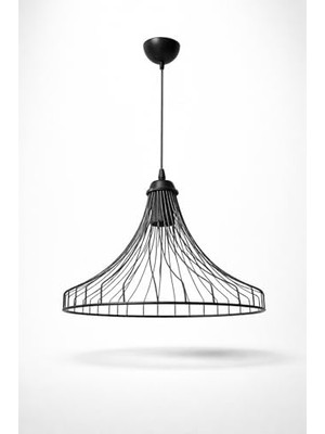 Ala Store Modern Siyah Tel Avize Sarkıt Lamba – Endüstriyel Metal Pendant Light, Yemek Masası, Salon, Mutfak ve Yatak Odası Için Minimal Tavan Aydınlatması