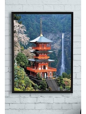 Ala Store (PSTER11385) Japonya Manzara Çerçeveli Tablo 3 (40X50CM)