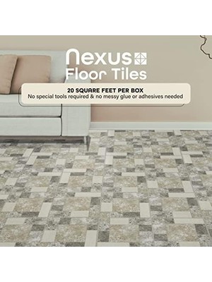 Ala Store Furnishings FTVGM32720 Vinil, 30,5 x 30,5 x 1,2 Mm, Antik Bej