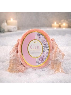 Ala Store Gül Doğal Süngerli Sabun, Gül Kokulu, 120 gr