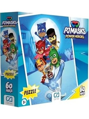 Ala Store Pjmasks: Pijamaskeliler Lisanslı 60 Parça 34X24CM Çocuk Puzzle Yapboz Serisi