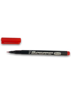 Aslanoğlu Store Rikoty G-0921 Kırmızı 1 mm Uçlu Süper Marker Kalem