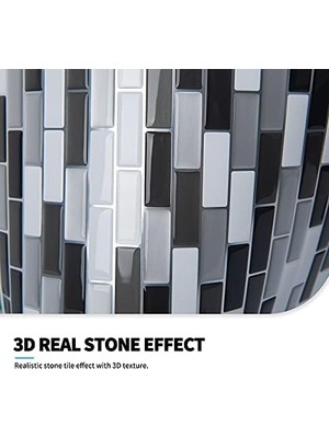 Ala Store ART3D Tabakalar ve Çıkartma Backsplashes Fayans Mutfak Duvar Stikers, 6 Adet, Vinil, A 01, 12IN x 12IN