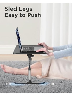 Ala Store Bix Saiji AL30 Ayarlanabilir Laptop Standı Ergonomik Tasarım 17 Inç Uyumlu Taşınabilir Masa Siyah