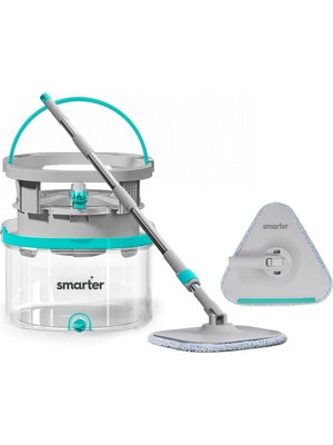 Ala Store Aqua Max Özel Seri Temiz & Kirli Suyu Ayırma Çift Kova Üçgen Aparat Temizlik Seti Mop Paspas