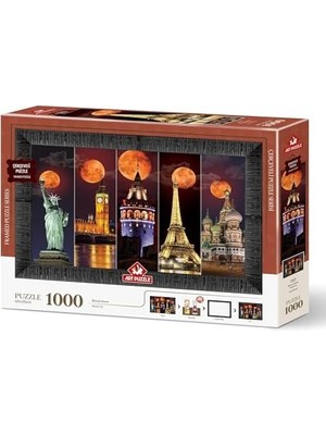 Ala Store Kanlı Ay 1000 Parça Çerçeveli Puzzle