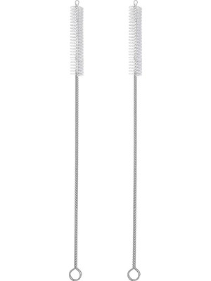 Ala Store Rawnori 2 Içme Saman Temizleme Fırçası Uzun - Paslanmaz Çelik Içecek Pipetleri Için Kıl Temizleyici Cam Yıkama Için Ağır Hizmet Fırçaları Silikon Metal Pipetler Çaydanlık Bacalı Mini Mikro Şişe