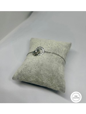 Carette De Terre 18K Altın Kaplama Çelik Bileklik