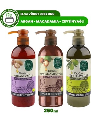 Ala Store El ve Vücut Losyonu Macadamia, Argan ve Zeytinyağlı