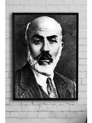 Ala Store (PSTER12198) Mehmet Akif Ersoy Çerçeveli Tablo (50X70CM)