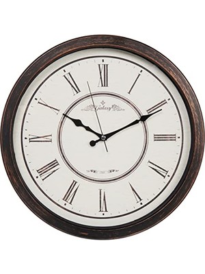 Esranın Dünyası 706-2 Modern Kadranlı Roma Rakamlı Sessiz Akar Duvar Saati, 42CM