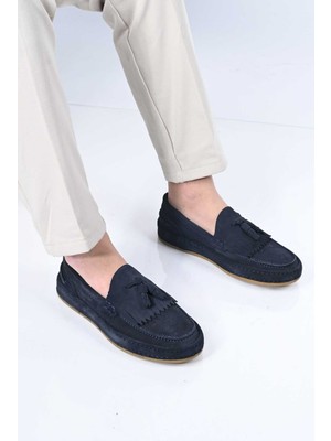 Bestello Bağcıksız Püsküllü Kauçuk Taban Hakiki Deri Loafer 174-302 Erkek Ayakkabı