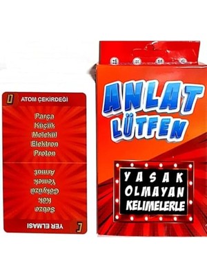 Esranın Dünyası Aee® Anlat Lütfen Yasaklı Kelime Anlatma Oyunu Karları 55 Çift Yönlü Kart