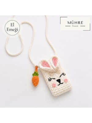 Mühre Havuç Charmlı Şirin Çapraz Çanta Omuz Çantası El Emeği Amigurumi Kız Çocuk Çantası Hediyelik