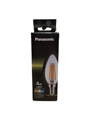 Esranın Dünyası Panasonıc E14 Fil Lamba, Sarı Işık 4W 470LM 2700K Clear