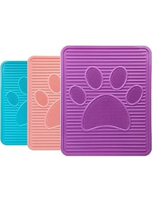 Esranın Dünyası Pati Desenli Çok Renkli Evcil Hayvan Tuvalet Paspası Kedi Köpek Tuvalet Paspası 51,5 x 42,5 cm 1450