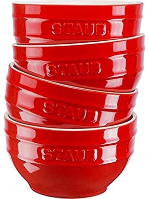 Esranın Dünyası Staub, Kase 14 cm Set, 4'lü, Yuvarlak, Ceramic By Staub
