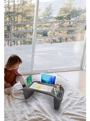 Esranın Dünyası Plastik Hobi, Çalışma Masası Laptop Sehpası Gri