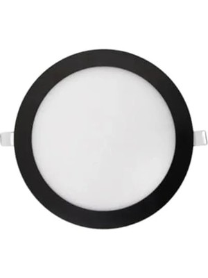 Esranın Dünyası Siyah Metal Kasa ile 6400K Beyaz Işık Veren 6W Slim LED Panel Armatür