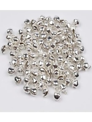Esranın Dünyası 12 mm Gümüş Renk Kulplu Zil, Metal Amigurumi Aksesuarı