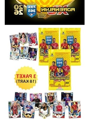 Esranın Dünyası Futbolcu Kartları Içeren 3 Paket Fifa 365 Adrenalyn Xl 2026 Kart Seti