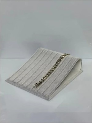 Esranın Dünyası 20X16 cm Kanallı Rampa Su Yolu Bileklik Standı, Gri Renk