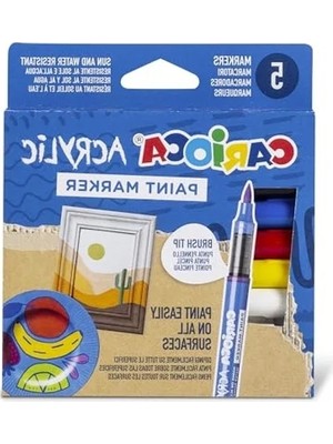 Esranın Dünyası Su Bazlı Fırça Uçlu 5'li Akrilik Paint Marker Seti