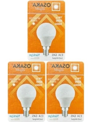 Esranın Dünyası 3 Adet 7W E14 LED Mini Ampul, Beyaz Işık Seçeneği