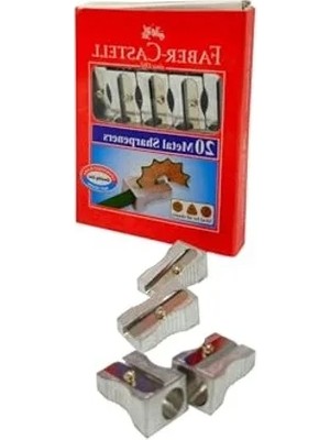Esranın Dünyası Faber-Castell Metal Tekli Kalemtraş (Üçgen)