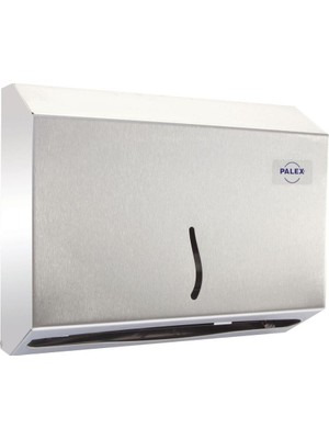 Palex Z Katlama Havlu Dispenseri Metal Gri Renk Sensörsüz 200'lü 3802-1 Modern Tasarım