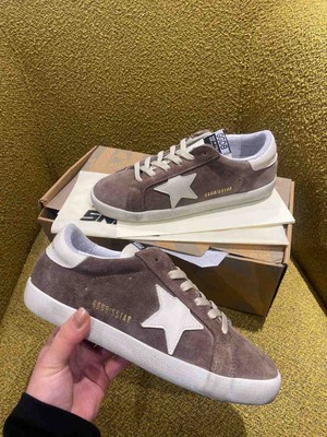 Golden Goose Deluxe Super-Star Kahverengi Süet Hakiki Deri Sneaker