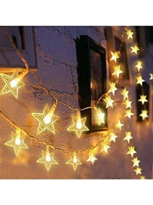 Esranın Dünyası 20'li Dekoratif Yıldız LED Işık Seti (3 Metre)