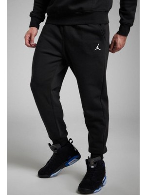 Nike Jordan Fleece Jumpman Siyah Şardonlu Erkek Eşofman Altı