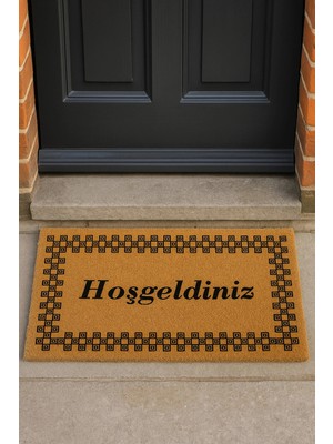 Valerine Life Velür Coco Dokulu Welcome Hoş Geldiniz Kapı Önü Dış Mekan Paspası 45X70CM 27YCM260128
