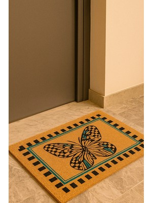 Valerine Life Velür Coco Dokulu Welcome Hoş Geldiniz Kapı Önü Dış Mekan Paspası 45X70CM 27YCM260126