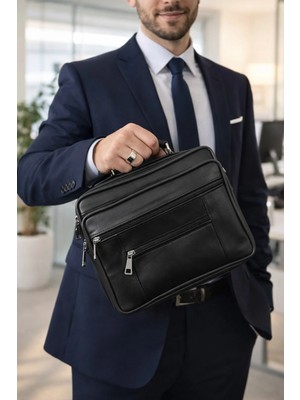 Newish Polo  Deri Postacı El Çantası Büyük Boy Yan Kasasız Model Şık Görünüm ve Kullanışlılık