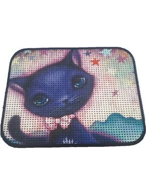 Esranın Dünyası Kedi Tuvaleti Önü Paspası - 60 x 45 cm Mavi