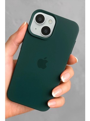 ProNorth Iphone 15 Uyumlu Kılıf Logolu Lansman Soft Yumuşak Içi Kadife Silikon Kapak