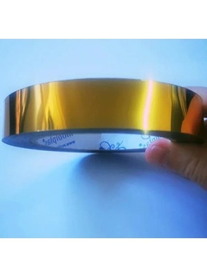 Esranın Dünyası Dekoratif Pvc Bant, Altın Renk, 2cm x 10 Metre