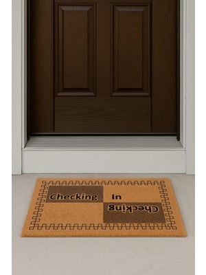 Valerine Life Velür Coco Dokulu Welcome Hoş Geldiniz Kapı Önü Dış Mekan Paspası 45X70CM 27YCM260127