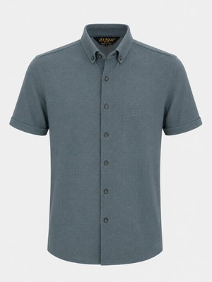 Classics Men Jet Polo Likralı Kısa Kol Slim Fit Gömlek - 7669