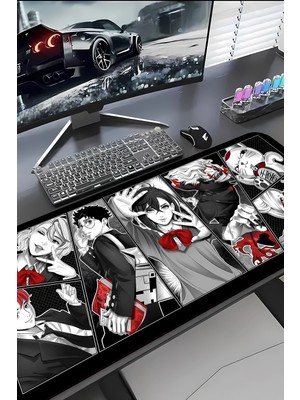 Charmbi Dandadan 30X70 Mouse Pad Gaming Mousepad, Kaymaz Taban Büyük Oyuncu Pad