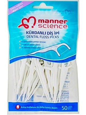 Manner Science Kürdanlı Diş Ipi 50'li