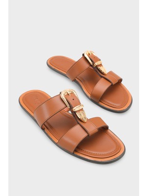 Capone Outfitters Lanni Tokalı Düz Topuklu Kadın Terlik