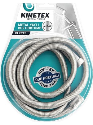 Kinetex Metal Yaylı Duş Hortumu, Paslanmaz Çelik, Esnek Tasarım, Model KTX-772