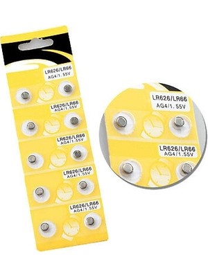 Armüz Saat Pili - Düğme Pil 10LU Paket LR626-LR66 AG4-1.55V