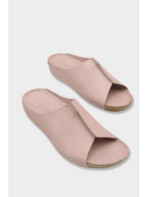 Capone Outfitters Marielle Hakiki Deri Soft Konfor Kadın Terlik