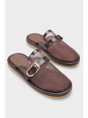 Capone Outfitters Bobbie Fileli Düz Topuklu Kadın Sabo Terlik